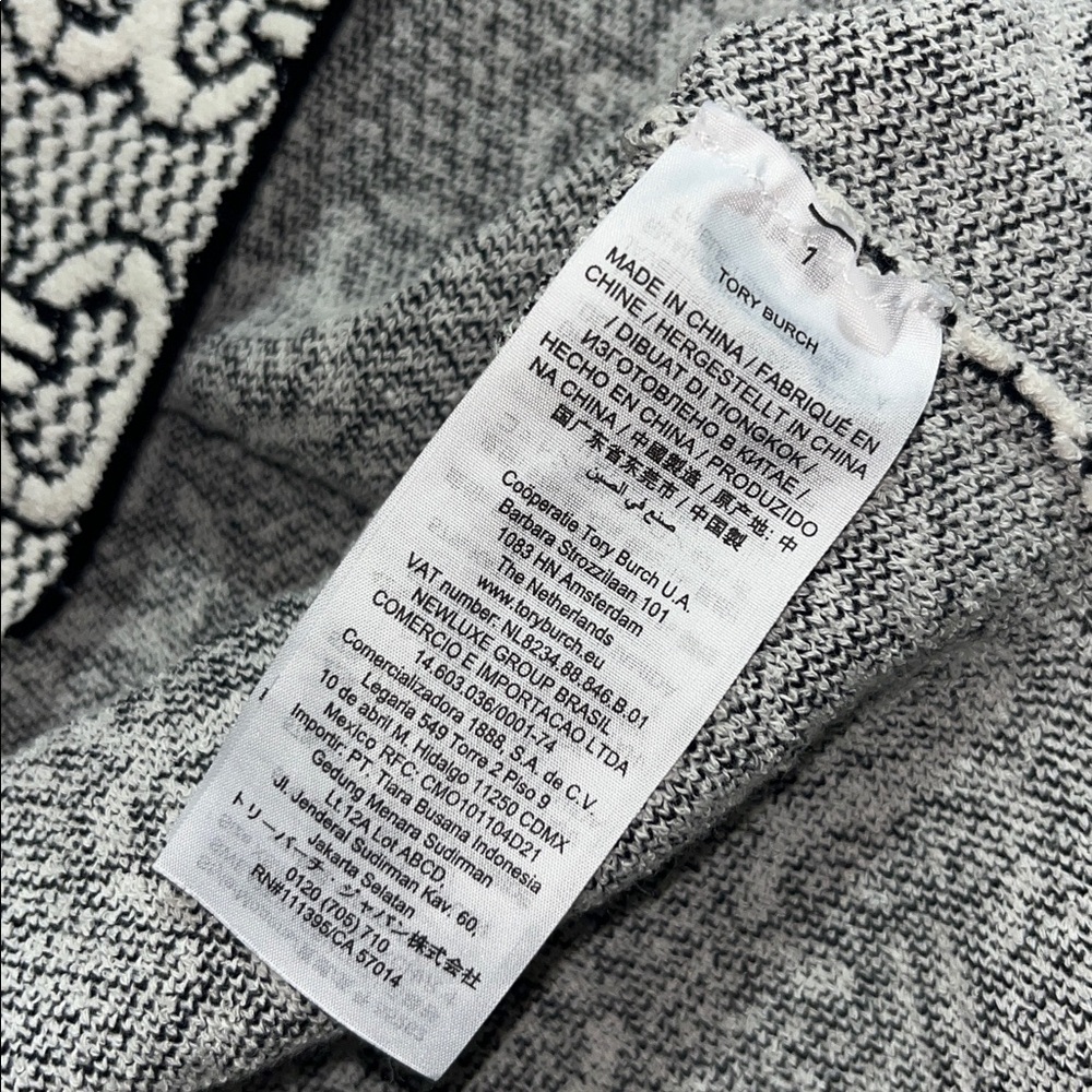 Tory Burch Gemini Link Sweater in Ivory/Black - Picture 7 of 12